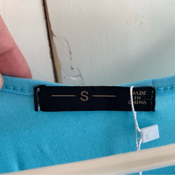 Causal high-low womens short sleeve dress. - Picture 2 of 6